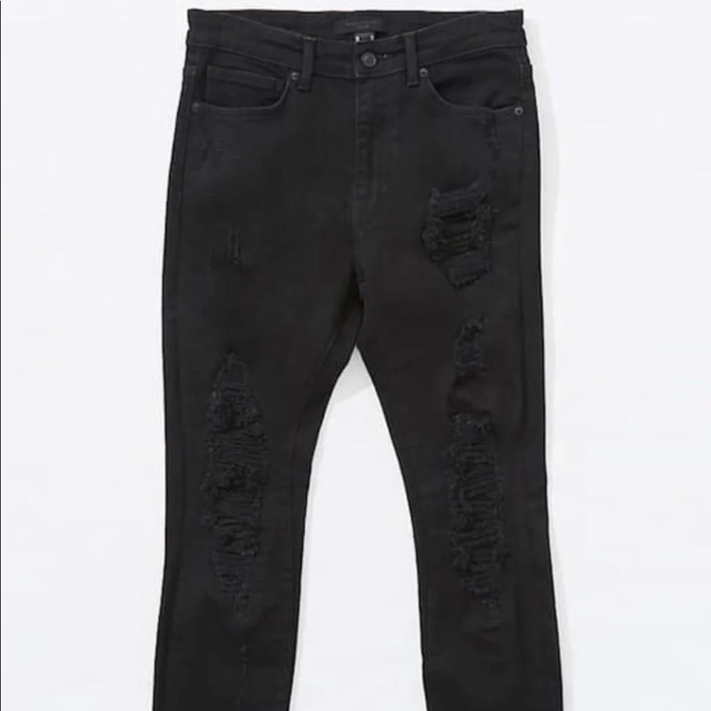 Black high waisted skinny jeans